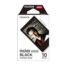 FUJIFILM チェキ インスタントカラーフィルム instax mini用フィルム 「ブラック」 1パック（10枚入）